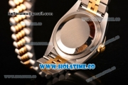 Rolex Datejust Asia Automatic Yellow Gold/Steel Case with Diamonds Bezel Rose Red Dial and Diamonds Markers (BP)