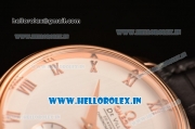 Omega De Ville Co-Axial Swiss ETA 2824 Automatic Rose Gold Case with Roman Numeral Markers and Silver Dial