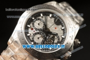 Rolex Daytona OS20 Chronograph Quartz Skeleton Dial All Steel