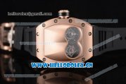 Richard Mille RM053 Asia Automatic Rose Gold Case with Skeleton Dial and Black Rubber Strap