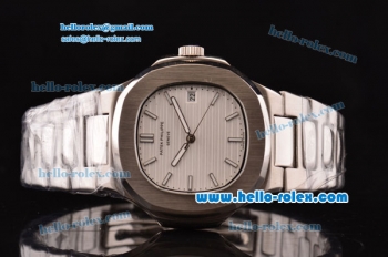 Patek Philippe Nautilus Jumbo MBW White Dial Same Chassis As Swiss ETA Version-High Quality