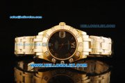Rolex Datejust Automatic Movement Full Gold Chocolate Dial and Diamond Bezel-ETA Coating Case