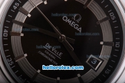 Omega De Ville DO-AXIAL Chronometer Automatic with Black Dial and White Bezel- Small Calendar