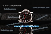 Chopard Alfa Romeo Miyota OS2035 Quartz Steel Case with Black Dial and Stick Markers Chopard Alfa Romeo Miyota OS2035 Quartz Steel Case with Black Dial and Stick Markers