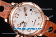 U-Boat Chimera Automatic Asia ST25 Automatic Rose Gold Case White Dial Brown Leather Strap and Rose Gold Markers