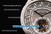 Cartier Drive de Cartier Flying Tourbillon Swiss Tourbillon Manual Winding Steel Case with Grey Dial and Roman Numeral Markers