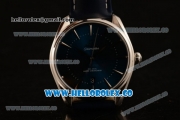 Omega De Ville Tresor Master Co-Axial Clone 8800 Automatic Steel Case with Blue Dial and Blue Leather Strap - (YF)