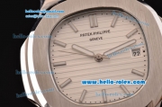 Patek Philippe Nautilus Jumbo MBW White Dial Same Chassis As Swiss ETA Version-High Quality