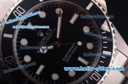 Rolex Oyster Perpetual Submariner Swiss ETA 2836 Automatic Full Steel with Black Bezel and Black Dial