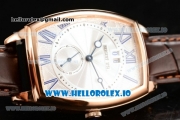 Breguet Heritage Asia Automatic Rose Gold Case White Dial With Roman Numeral Markers Brown Leather Strap