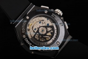 Hublot Big Bang Aero Bang Swiss Valjoux 7750 Automatic Movement Ceramic Case with Titanium Bezel and Black Dial