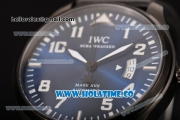 IWC Pilot's Mark XVII Swiss ETA 2824 Automatic PVD Case with Blue Dial and White Arabic Numeral Markers