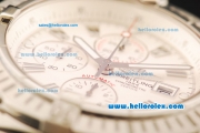 Breitling Super Avenger Chronograph Swiss Valjoux 7750 Automatic Movement Full Steel with White Dial-1:1 Original