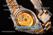 Rolex Yachtmaster Swiss ETA 2836 Automatic Movement 18K Gold Never Fade with Diamond Markers and White Dial-Two Tone