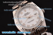 Rolex Datejust Automatic Movement Full Steel with ETA Coating Case and White Dial