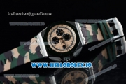 Audemars Piguet Royal Oak Offshore 2018 SIHH "Combat" Clone AP Calibre 3126 Automatic Steel Case Apricot Dial With Stick Markers Green Rubber Strap - 1:1 Original (JF)