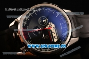 Tag Heuer Mikrogirder 2000 Chrono Miyota Quartz Steel Case with Black Dial and Rubber Strap - Red Second Hand