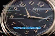 IWC Da Vinci Swiss ETA 2892 Automatic Steel Case with Black Dial White Stick Markers and Genuine Leather Strap