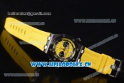 Audemars Piguet Royal Oak Offshore Diver Chrono Miyota OS20 Quartz PVD Case with Yellow Dial Stick Markers and Yellow Rubber Strap (EF)