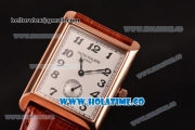 Patek Philippe Gondolo Miyota 1L45 Quartz Rose Gold Case with White Dial and Arabic Numeral Markers