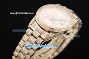 Rolex Day-Date Automatic Movement Diamond Case with Diamond Dial and Diamond Strap-ETA Coating