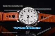 U-Boat Chimera Automatic Asia ST25 Automatic Steel Case White Dial Arabic Number Markers and Brown Leather Strap