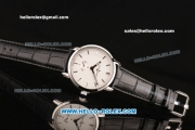 Ulysse Nardin Classico Miyota OS2035 Quartz Steel Case with Stick Markers White Dial and Black Leather Strap