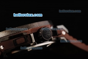 Hublot Big Bang King Chronograph Miyota Quartz Movement Chocolate Dial with Brown Rubber Strap