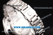 Tag Heuer Grand Carrera Calibre 36 Chrono Miyota Quartz Full Steel with White Dial and Stick Markers