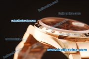 Rolex Datejust Swiss ETA 2836 Automatic Full Rose Gold with Diamonds Bezel and Grey MOP Dial-Rose Gold Markers