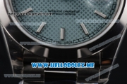 Rolex Day-Date Clone Rolex 3255 Automatic Stainless Steel Case/Bracelet with Blue Dial and Stick Markers