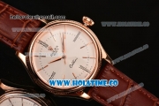 Rolex Cellini Time Asia Automatic Rose Gold Case with White Dial and Stick Markers (New)