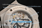 Hublot Big Bang Aero Bang Chrono Swiss Valjoux 7750 Automatic Steel Case with Stick Markers and Skeleton Dial