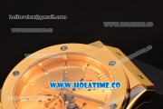 Hublot Classic Fusion Shawn Carter Asia 6497 Manual Winding Yellow Gold Case with Gold Dial and Stick Markers