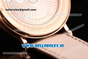 Breguet Classique Japanese Miyota 9015 Automatic Movement Rose Gold White Dial and Arabic Numeral Markers Leather Strap (FF)