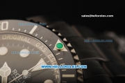 Rolex Sea-Dweller Deepsea Automatic Movement PVD Case with Black Dial and Black PVD Strap-Green Dot on Bezel