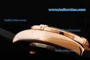 Breitling Chronomat B01 Chronograph Miyota Quartz Movement Rose Gold Case with Black Dial and Black Rubber Strap