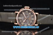 Zenith Heritage Pilot Ton-up Miyota Automatic Rose Gold Case with Brown Dial and Army Green Leather Strap Arabic Numeral Markers