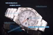 Rolex Explorer II Swiss ETA 2836 Automatic Full Steel with White Dial and White Markers