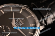 Omega De Ville Co-Axial Swiss ETA 2824 Automatic Steel Case with Black Dial and Diamonds Markers