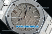 Audemars Piguet Royal Oak Swiss ETA 2824 Automatic Full Steel with Grey Dial and Stick Markers - 1:1 Origianl (ZF)