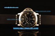 Panerai Luminor Marina Pam 318 Swiss ETA 6497 Manual Winding Steel Case with Black Dial and Black Leather Strap - 1:1 Original