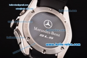 Tag Heuer SLR Mercedes Benz Chrono Miyota OS20 Quartz Steel Case with Black Rubber Strap Black Dial
