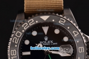 Rolex GMT-Master Pro-Hunter Asia 2813 Automatic Movement PVD Case with Ceramic Bezel and Black Dial