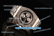 Audemars Piguet Royal Oak Offshore Chronograph Miyota OS10 Quartz Full Steel with Stick Markers and Black Dial