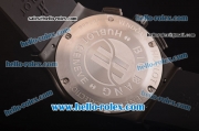 Hublot Classic Fusion Chronograph Miyota Quartz PVD Case - Diamond Bezel with Black Dial and Black-Steel Markers - 7750 Coating