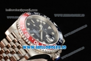 Rolex GTM-Master II 2836 Automatic Steel Case with Blue Dial Dots Markers and Steel Bracelet