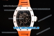 Richard Mille RM 055 Bubba Watson 9015 Automatic Ceramic Case with Black Dial Dots Markers and Rubber Strap