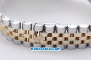 Rolex Datejust Automatic Two Tone With White Dial and Diamond Bezel