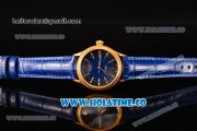 Rolex Cellini Time Asia 2813 Automatic Yellow Gold Case with Black/Blue Dial and Stick Markers